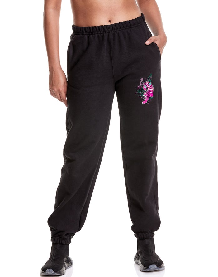 Champion Reverse Weave Year Of The Tiger Joggingbroek Dames - Zwart - Belgie 8542OYGDW